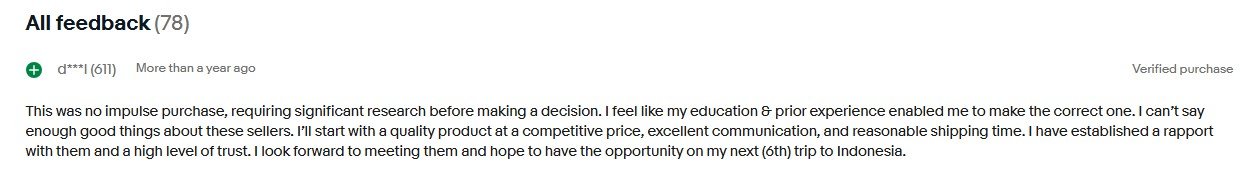 Verified Buyer Testimonial - RAW Luwak